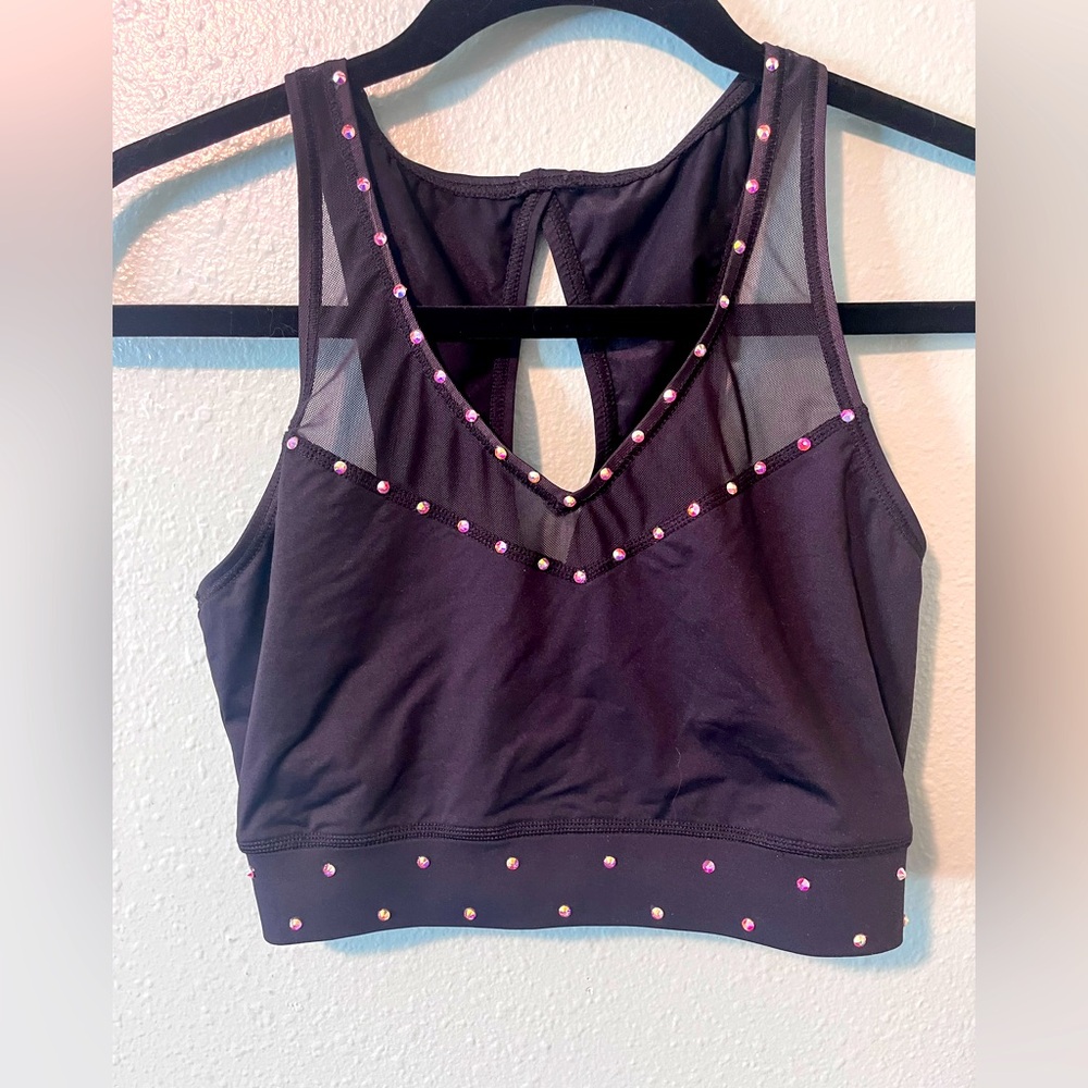 Black flex tek by Balera crop top